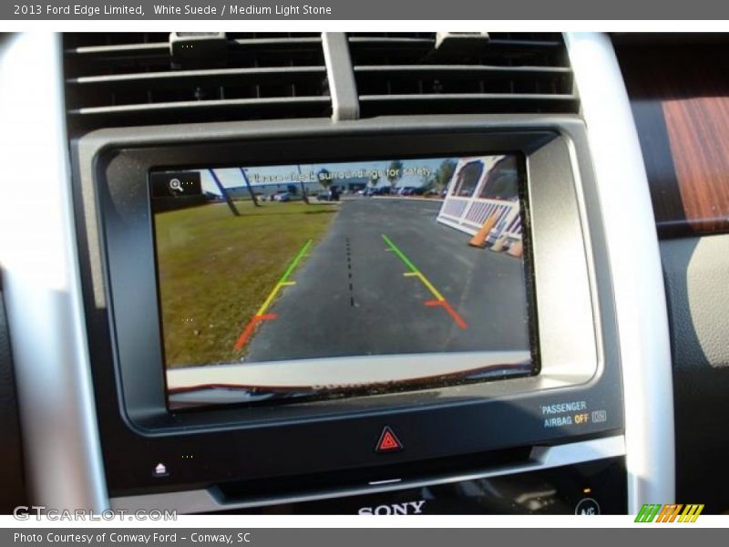 White Suede / Medium Light Stone 2013 Ford Edge Limited