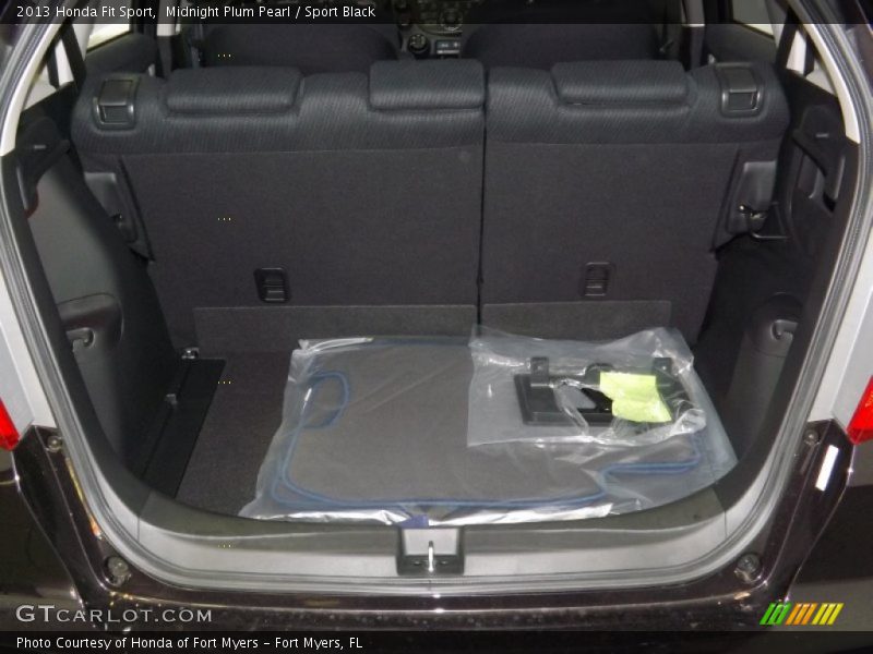Midnight Plum Pearl / Sport Black 2013 Honda Fit Sport