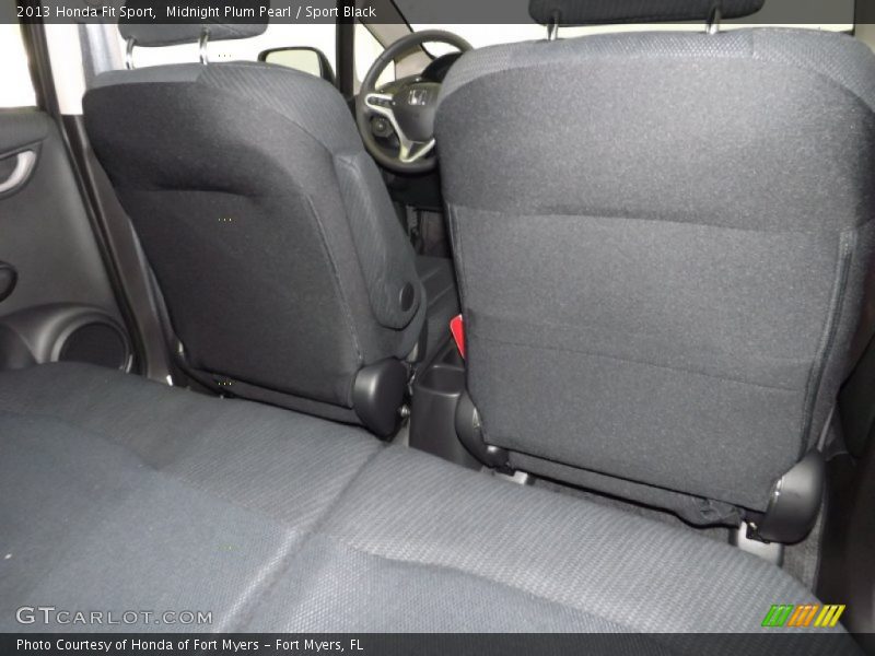 Midnight Plum Pearl / Sport Black 2013 Honda Fit Sport