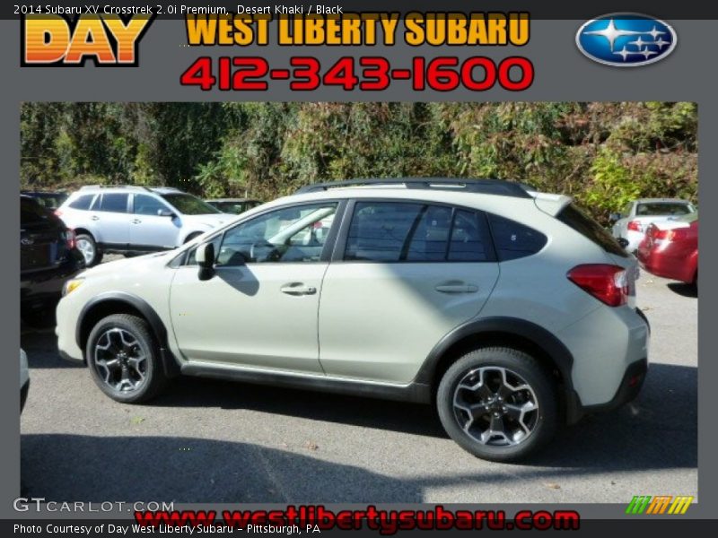 Desert Khaki / Black 2014 Subaru XV Crosstrek 2.0i Premium