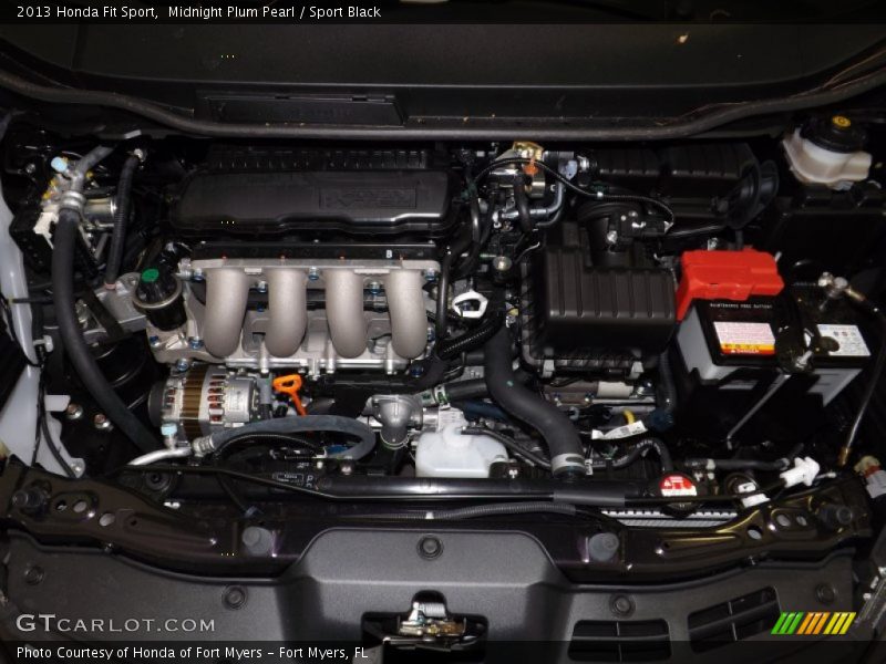 Midnight Plum Pearl / Sport Black 2013 Honda Fit Sport