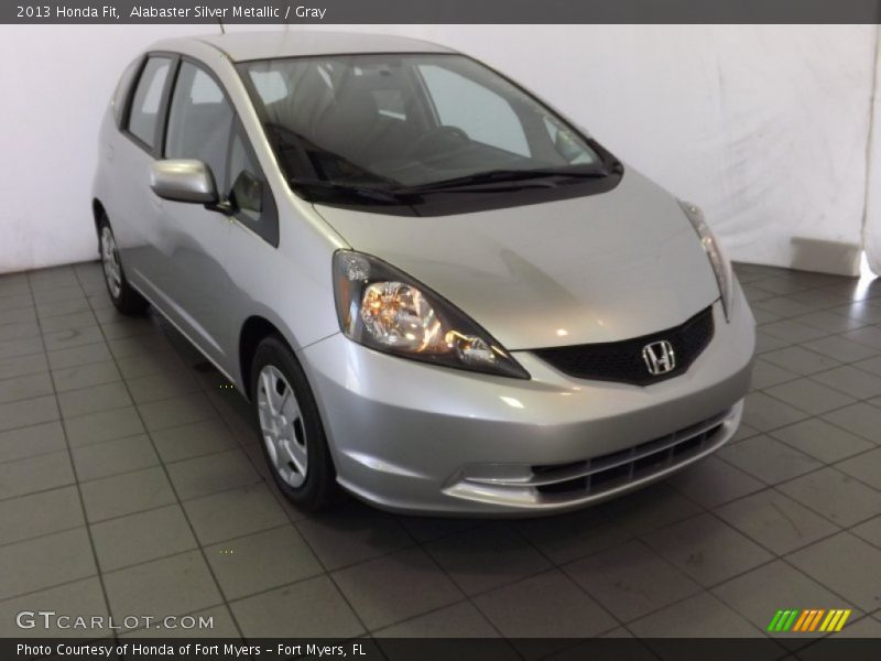Alabaster Silver Metallic / Gray 2013 Honda Fit