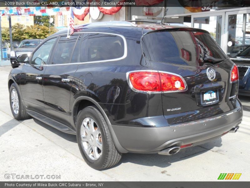 Carbon Black Metallic / Cocoa/Cashmere 2009 Buick Enclave CXL AWD