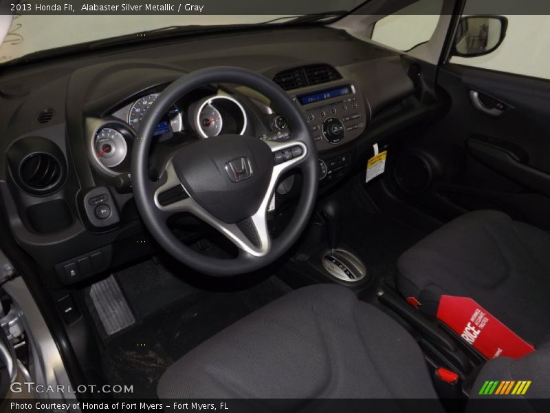 Alabaster Silver Metallic / Gray 2013 Honda Fit