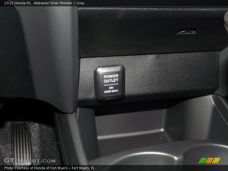 Alabaster Silver Metallic / Gray 2013 Honda Fit