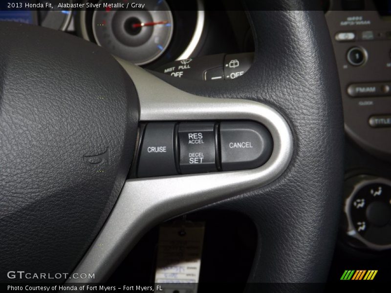 Alabaster Silver Metallic / Gray 2013 Honda Fit