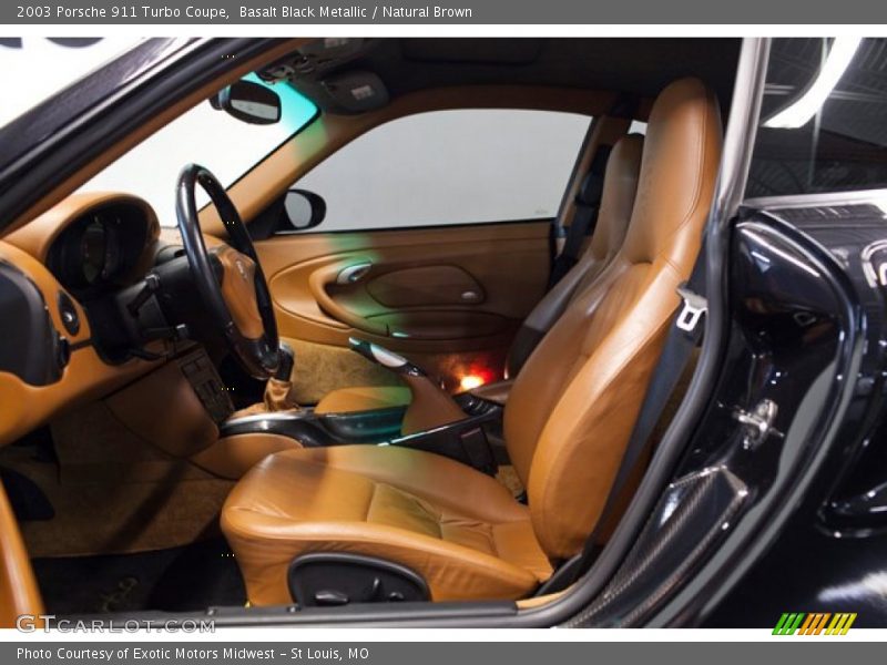  2003 911 Turbo Coupe Natural Brown Interior