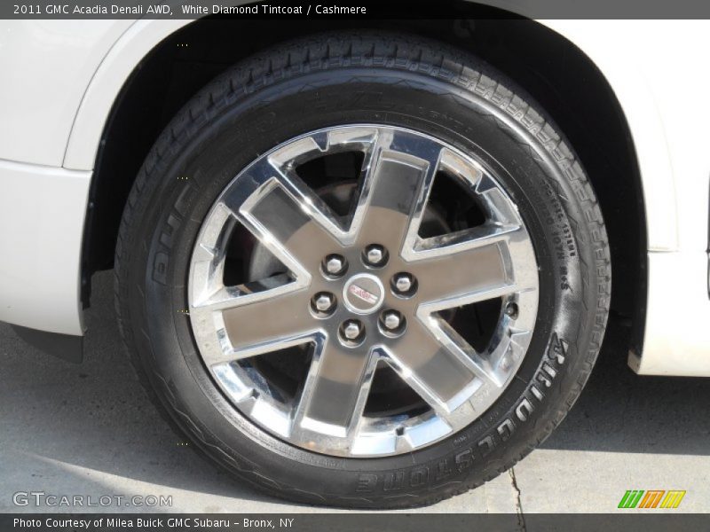 White Diamond Tintcoat / Cashmere 2011 GMC Acadia Denali AWD