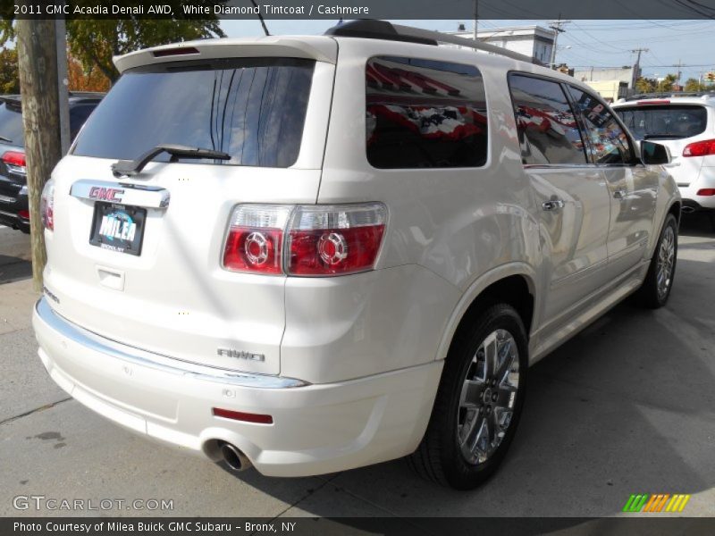 White Diamond Tintcoat / Cashmere 2011 GMC Acadia Denali AWD