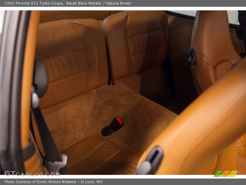 Basalt Black Metallic / Natural Brown 2003 Porsche 911 Turbo Coupe