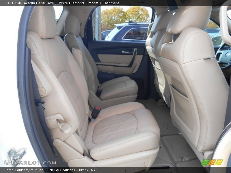 White Diamond Tintcoat / Cashmere 2011 GMC Acadia Denali AWD