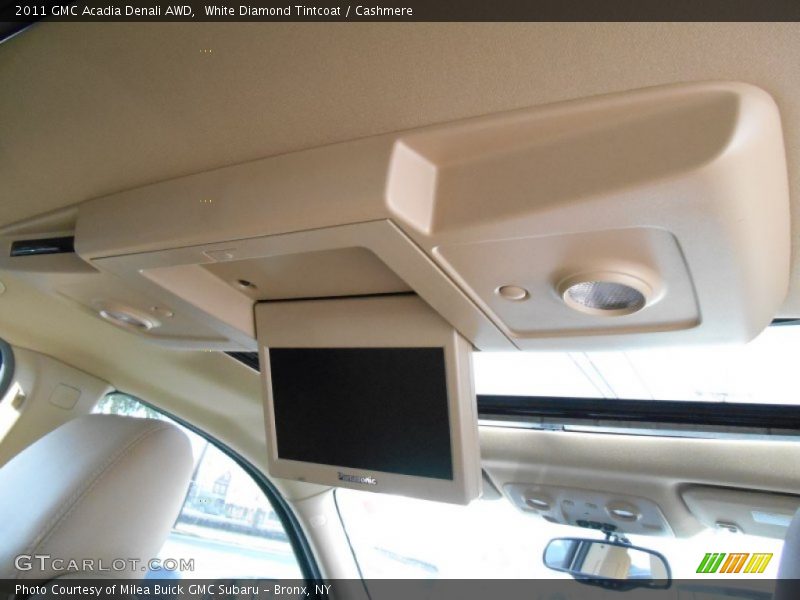 White Diamond Tintcoat / Cashmere 2011 GMC Acadia Denali AWD