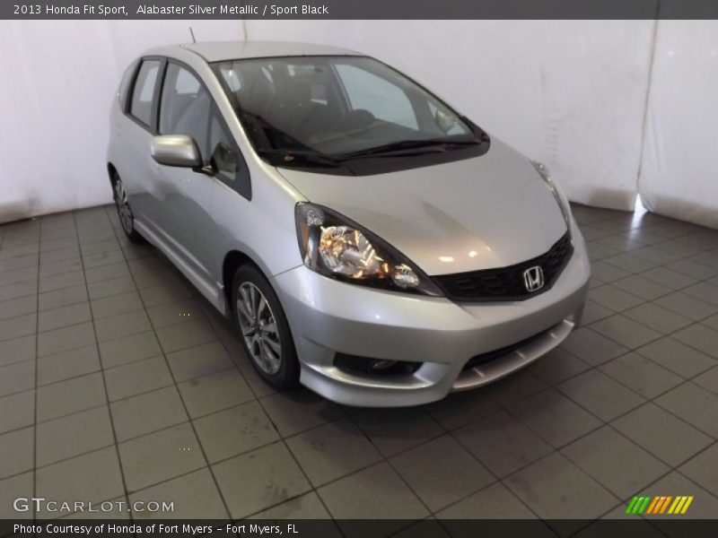 Alabaster Silver Metallic / Sport Black 2013 Honda Fit Sport