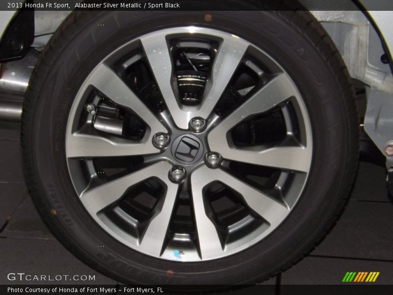 Alabaster Silver Metallic / Sport Black 2013 Honda Fit Sport