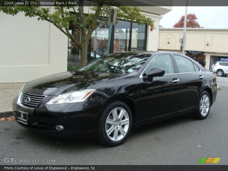 Obsidian Black / Black 2009 Lexus ES 350