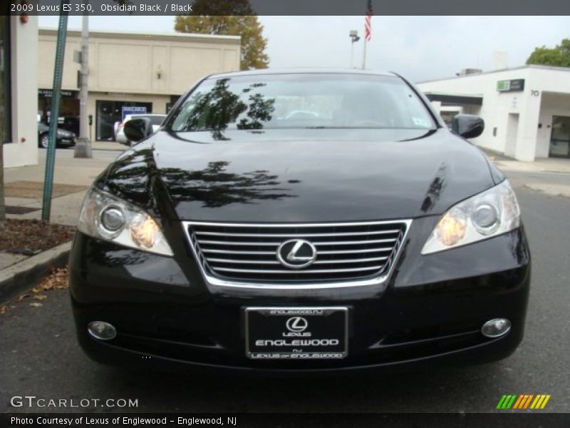 Obsidian Black / Black 2009 Lexus ES 350