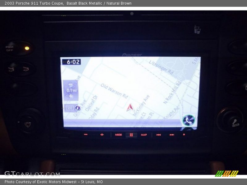 Basalt Black Metallic / Natural Brown 2003 Porsche 911 Turbo Coupe