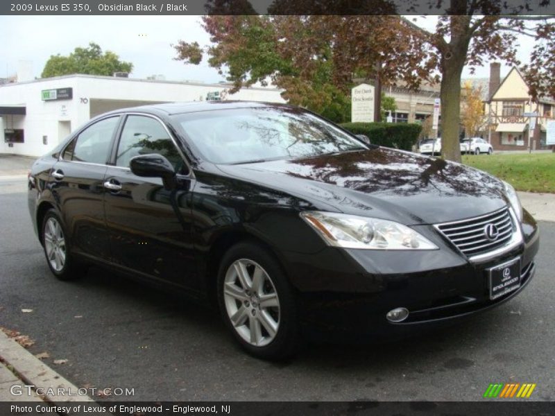 Obsidian Black / Black 2009 Lexus ES 350