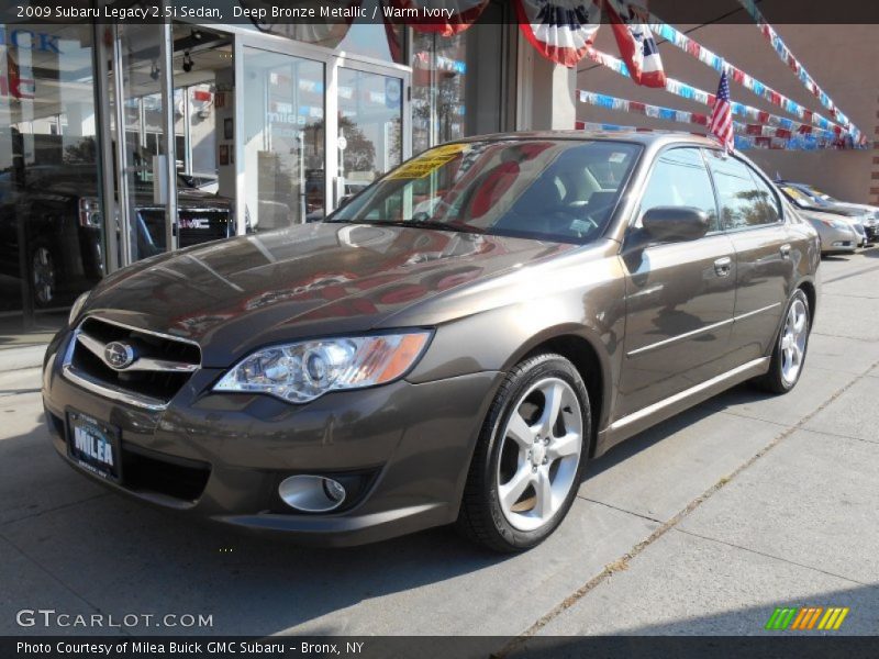 Deep Bronze Metallic / Warm Ivory 2009 Subaru Legacy 2.5i Sedan