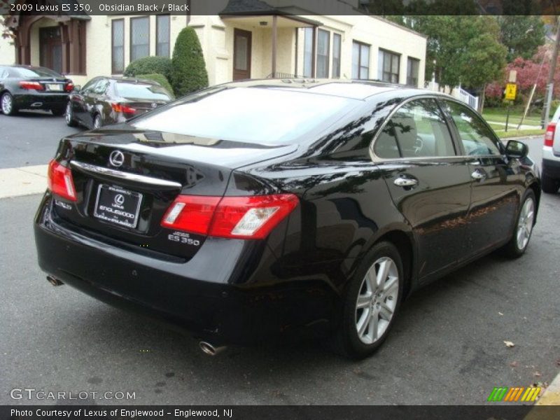 Obsidian Black / Black 2009 Lexus ES 350