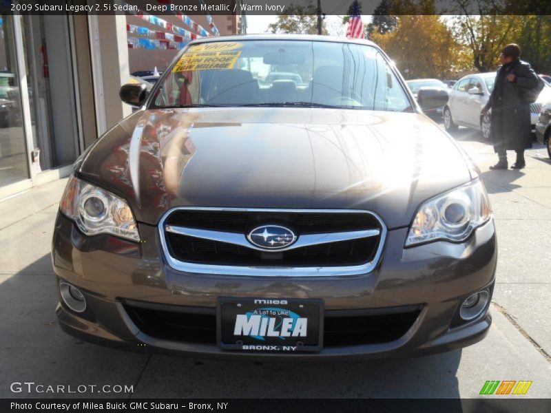 Deep Bronze Metallic / Warm Ivory 2009 Subaru Legacy 2.5i Sedan