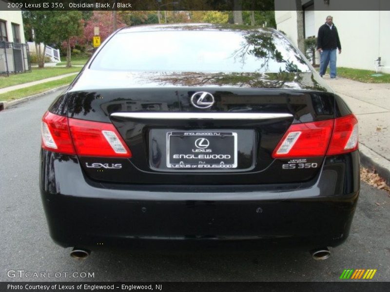 Obsidian Black / Black 2009 Lexus ES 350