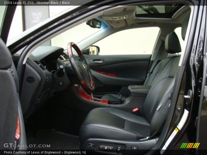 Obsidian Black / Black 2009 Lexus ES 350