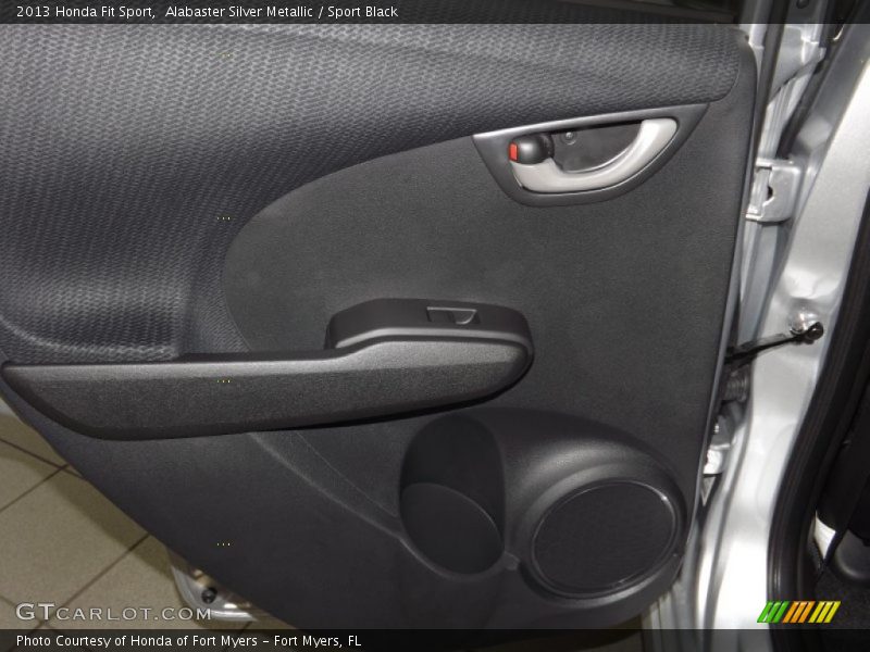 Alabaster Silver Metallic / Sport Black 2013 Honda Fit Sport