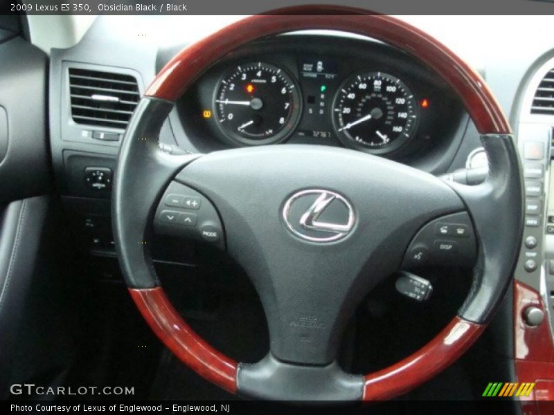 Obsidian Black / Black 2009 Lexus ES 350