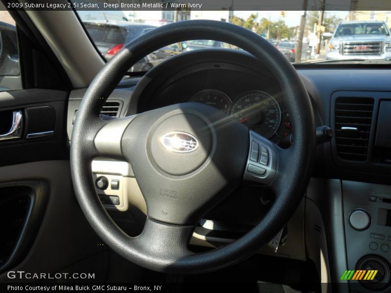 Deep Bronze Metallic / Warm Ivory 2009 Subaru Legacy 2.5i Sedan