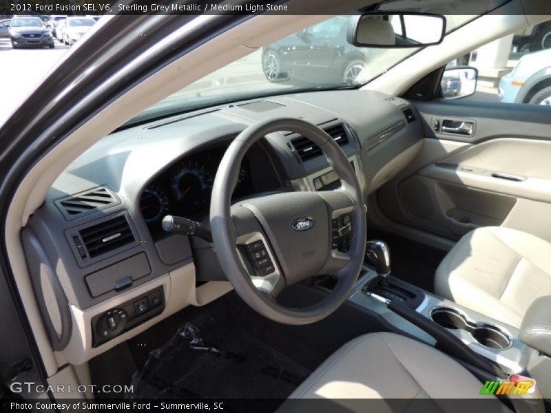 Sterling Grey Metallic / Medium Light Stone 2012 Ford Fusion SEL V6