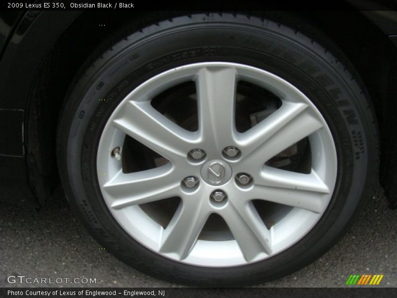 Obsidian Black / Black 2009 Lexus ES 350