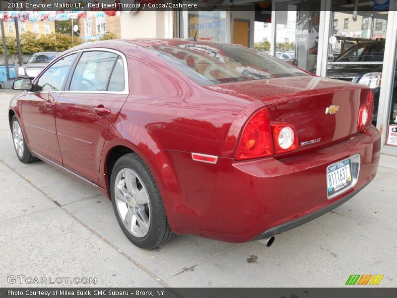 Red Jewel Tintcoat / Cocoa/Cashmere 2011 Chevrolet Malibu LT