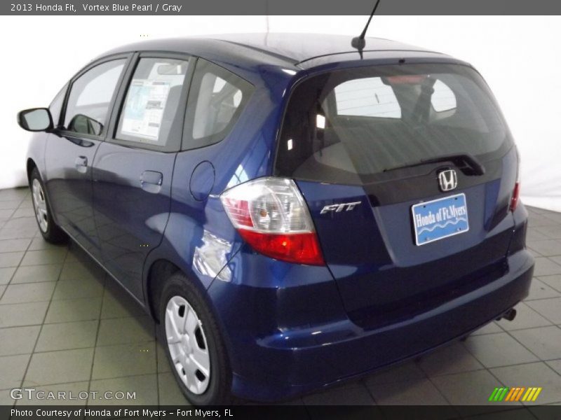 Vortex Blue Pearl / Gray 2013 Honda Fit