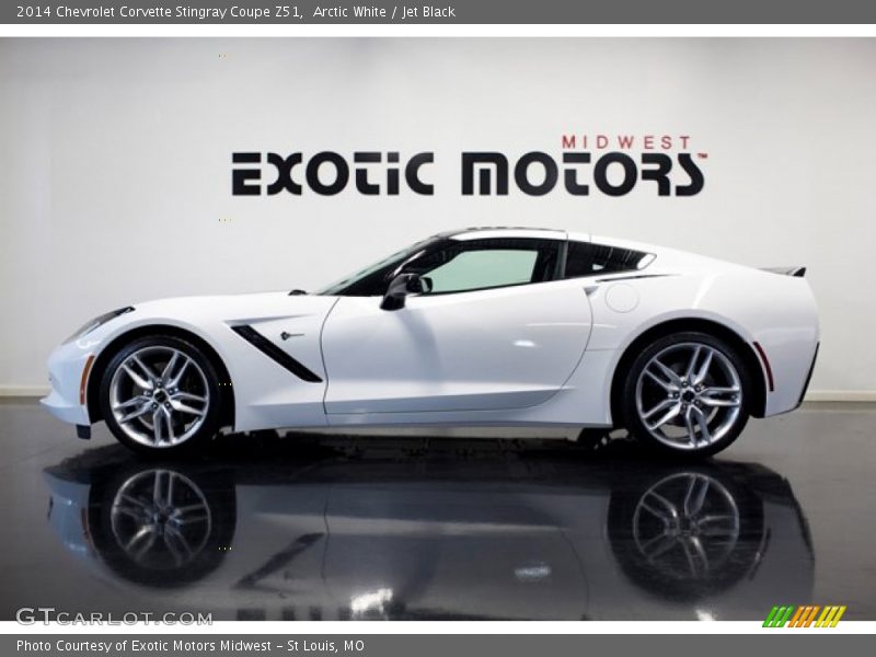 Arctic White / Jet Black 2014 Chevrolet Corvette Stingray Coupe Z51