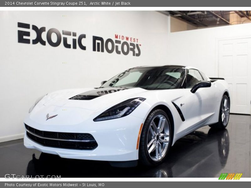 Arctic White / Jet Black 2014 Chevrolet Corvette Stingray Coupe Z51