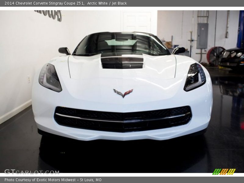 Arctic White / Jet Black 2014 Chevrolet Corvette Stingray Coupe Z51