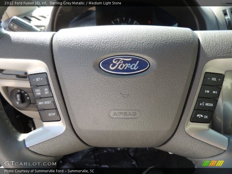 Sterling Grey Metallic / Medium Light Stone 2012 Ford Fusion SEL V6