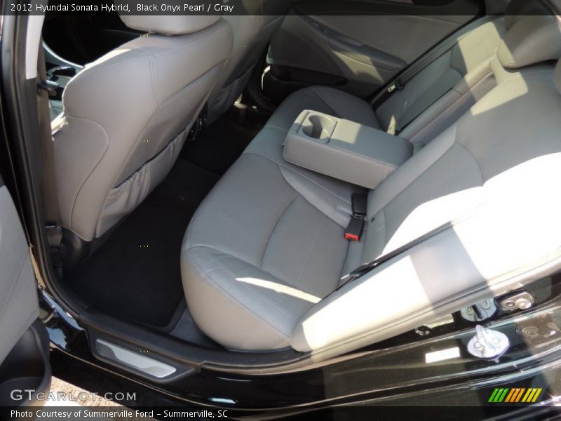 Black Onyx Pearl / Gray 2012 Hyundai Sonata Hybrid