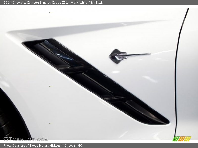 Arctic White / Jet Black 2014 Chevrolet Corvette Stingray Coupe Z51