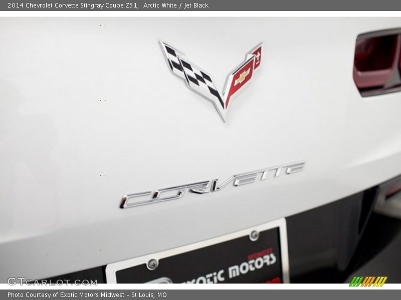 Arctic White / Jet Black 2014 Chevrolet Corvette Stingray Coupe Z51