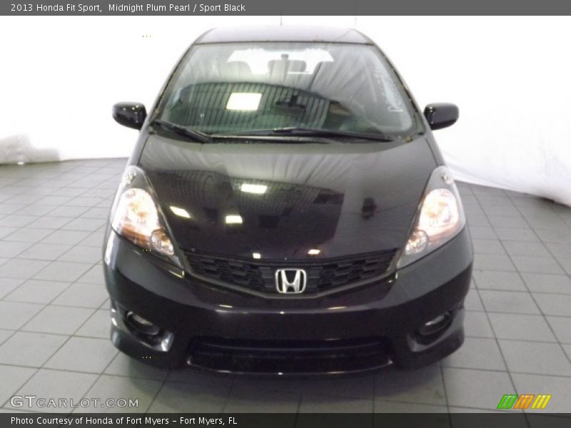 Midnight Plum Pearl / Sport Black 2013 Honda Fit Sport