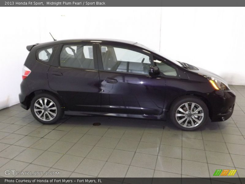 Midnight Plum Pearl / Sport Black 2013 Honda Fit Sport
