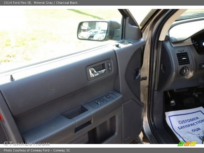 Mineral Gray / Charcoal Black 2014 Ford Flex SE