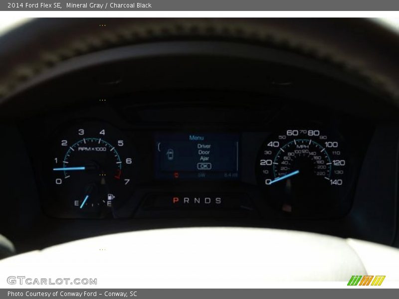 Mineral Gray / Charcoal Black 2014 Ford Flex SE