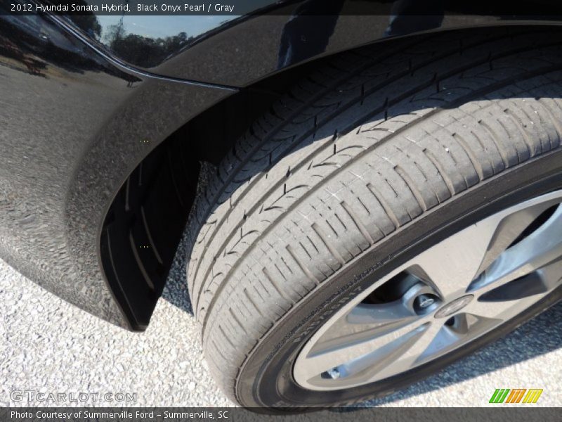 Black Onyx Pearl / Gray 2012 Hyundai Sonata Hybrid