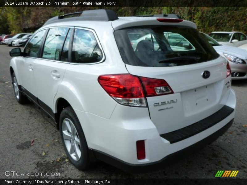 Satin White Pearl / Ivory 2014 Subaru Outback 2.5i Premium