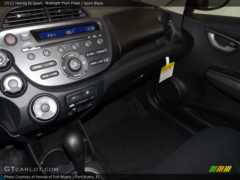 Midnight Plum Pearl / Sport Black 2013 Honda Fit Sport