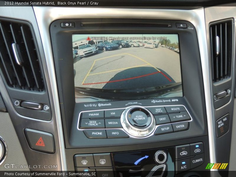Black Onyx Pearl / Gray 2012 Hyundai Sonata Hybrid