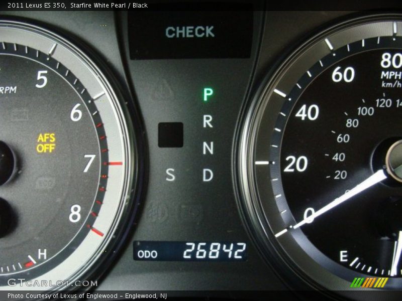 Starfire White Pearl / Black 2011 Lexus ES 350